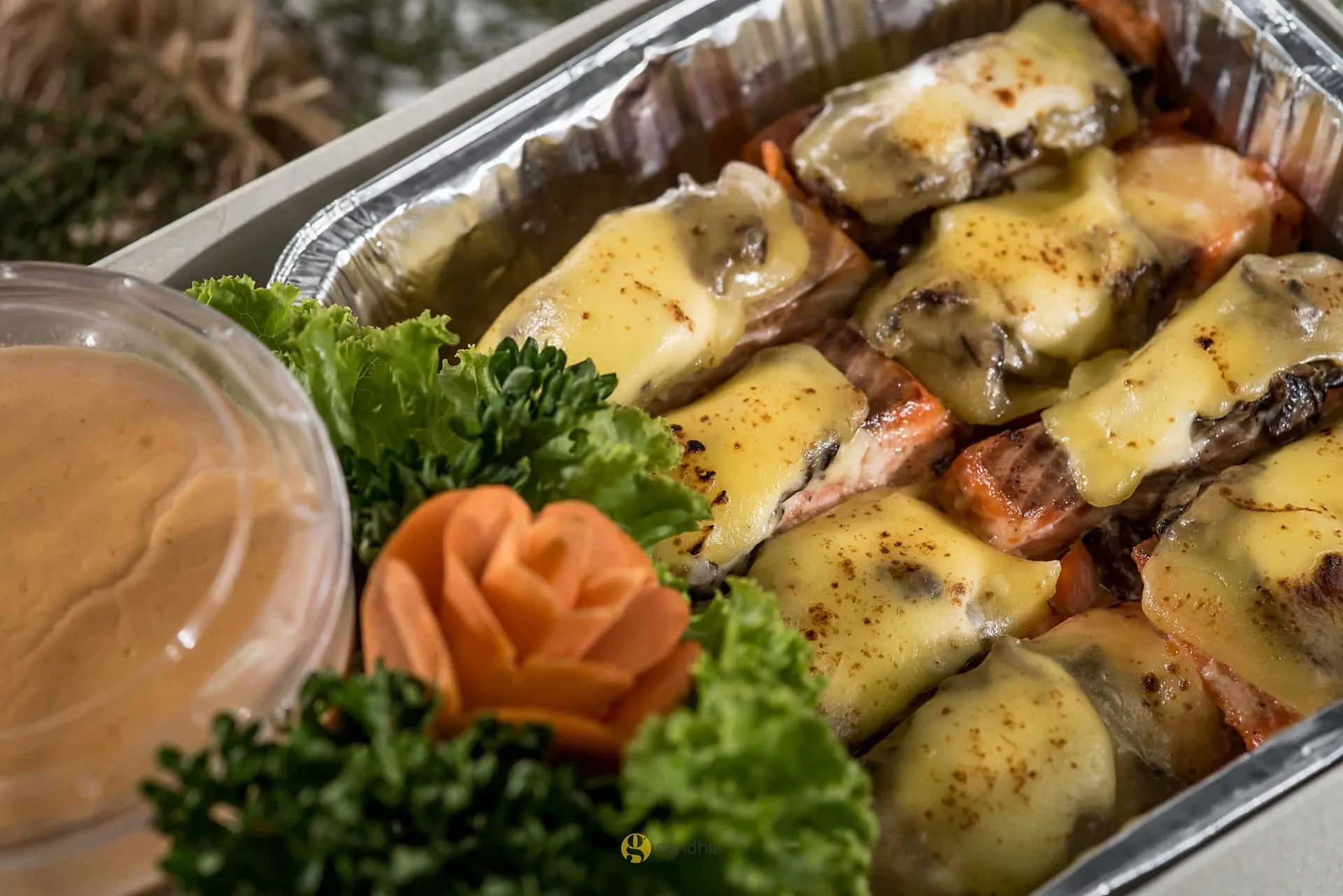 Menu gratin keju Sonokembang Catering Surabaya